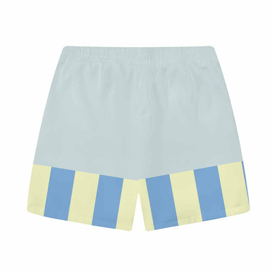 Lobster And Lemon Print Elastic Waistband Casual Shorts
