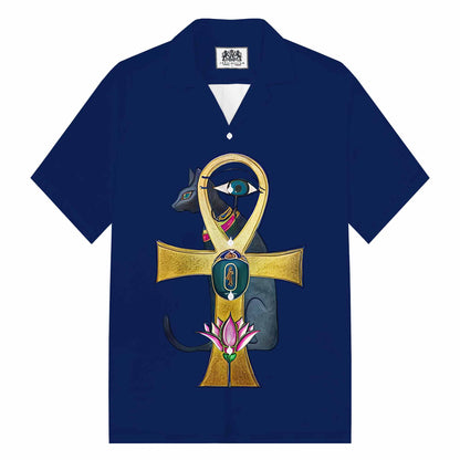 Ancient Egyptian Sacred Cat Short-Sleeved Shirt