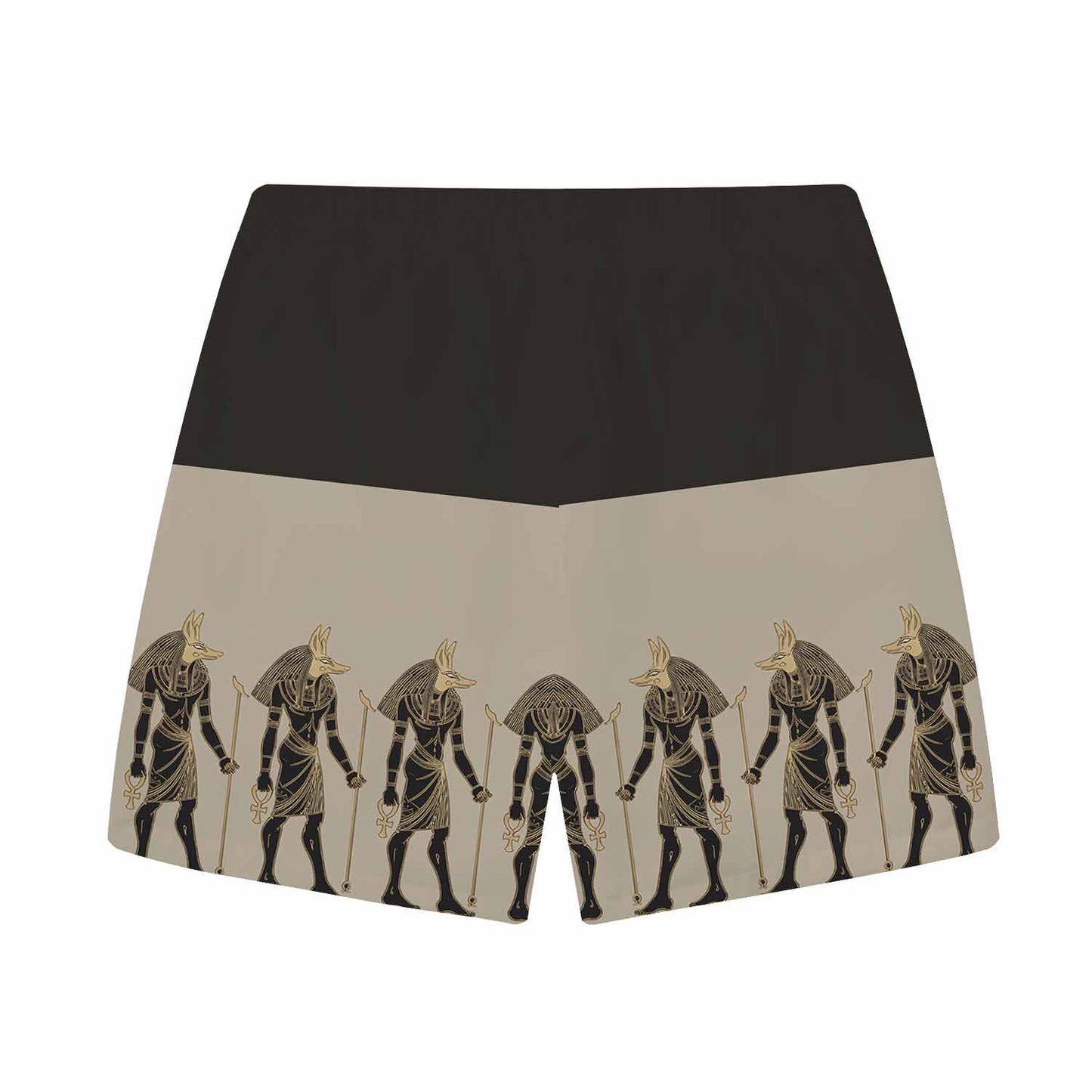 Ancient Egyptian Deity Anubis Casual Elastic Waist Shorts