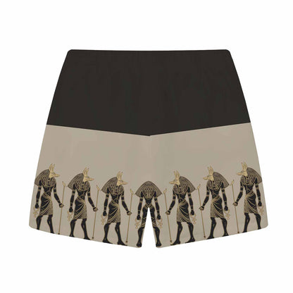 Ancient Egyptian Deity Anubis Casual Elastic Waist Shorts