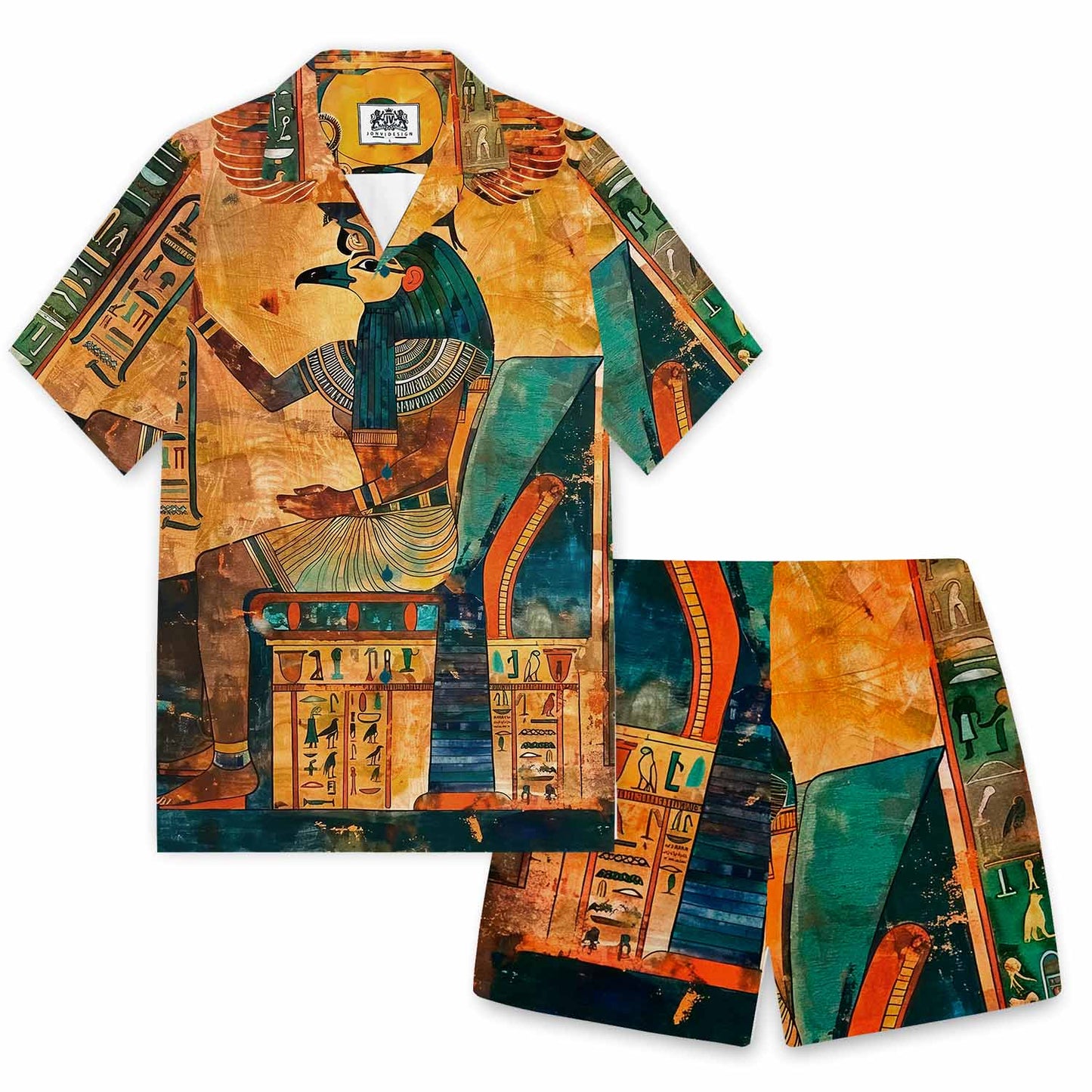 Men's Retro Egyptian Elastic Waist Shorts