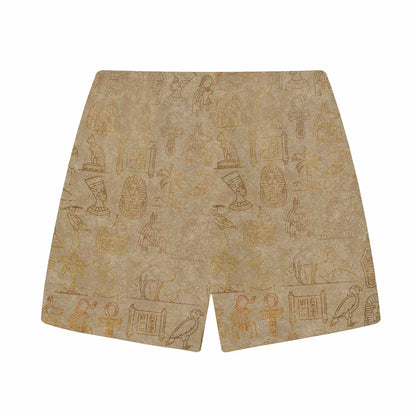 Vintage Ancient Egyptian Goddess Elastic Waist Shorts