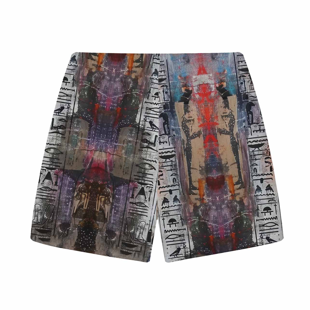 Ancient Egyptian Goddess Pattern Elastic Waistband Shorts