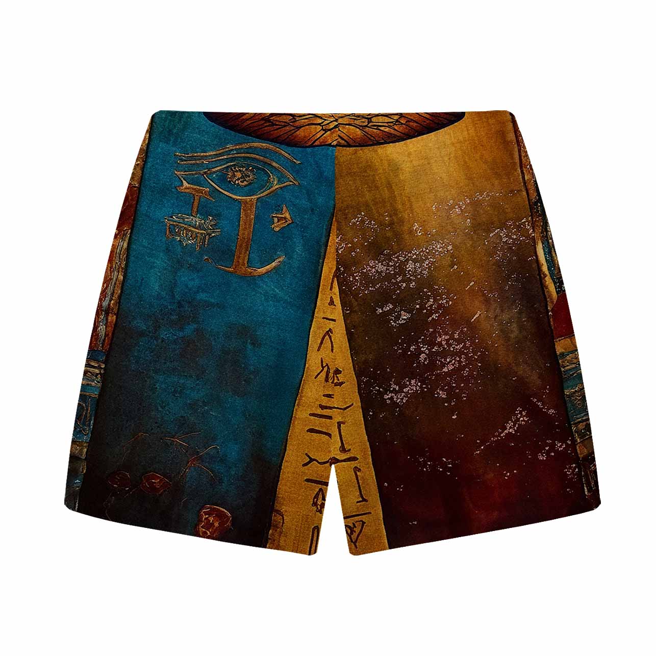 Egyptian Dragonfly Vintage Gradient Art Casual Shorts