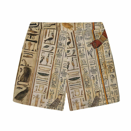 Egyptian Elements Vintage Printed Casual Shorts