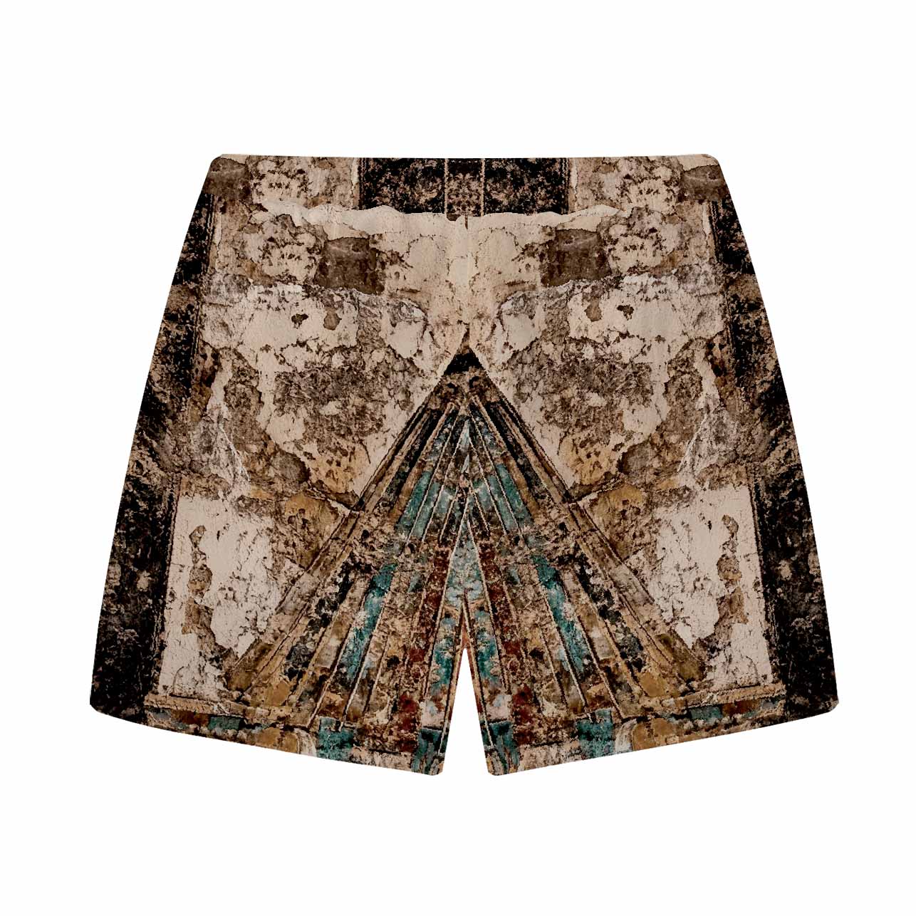 Ancient Egyptian Horus Print Casual Elastic Waist Shorts