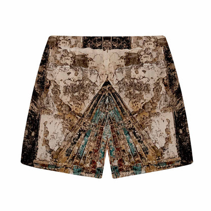 Ancient Egyptian Horus Print Casual Elastic Waist Shorts