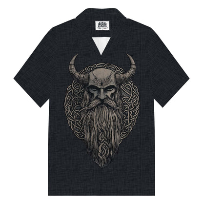 Men's Viking Print  Camp Collar Casual Short Sleeve Shirt Fashion Daily Basic Street Casual Daily
