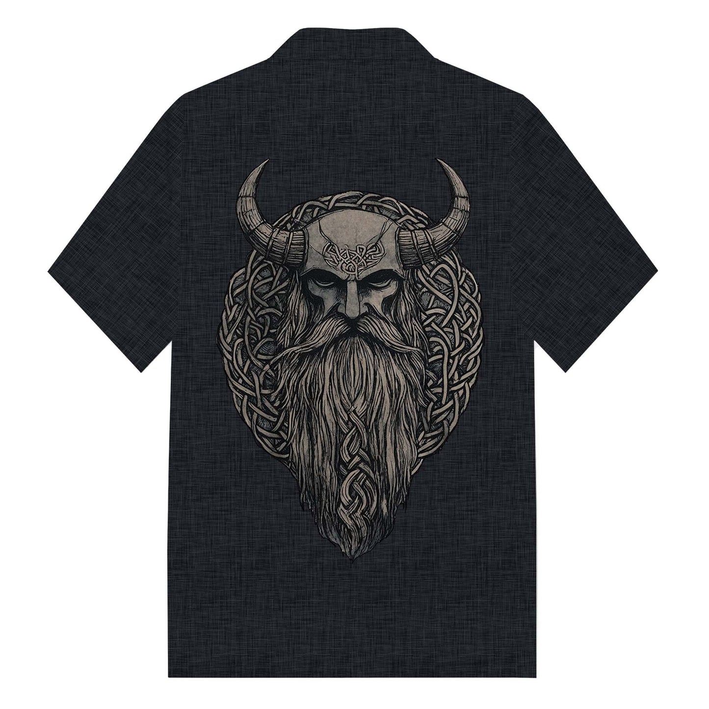 Men's Viking Print  Camp Collar Casual Short Sleeve Shirt Fashion Daily Basic Street Casual Daily