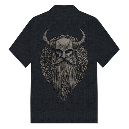 Men's Viking Print  Camp Collar Casual Short Sleeve Shirt Fashion Daily Basic Street Casual Daily