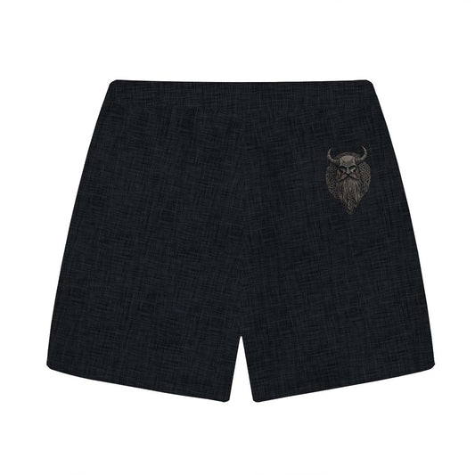 Men's Viking Print  Casual Elastic Waist Shorts