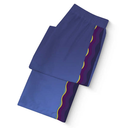 Halloween Haunted House Car Casual Trousers With Elastic Waistband