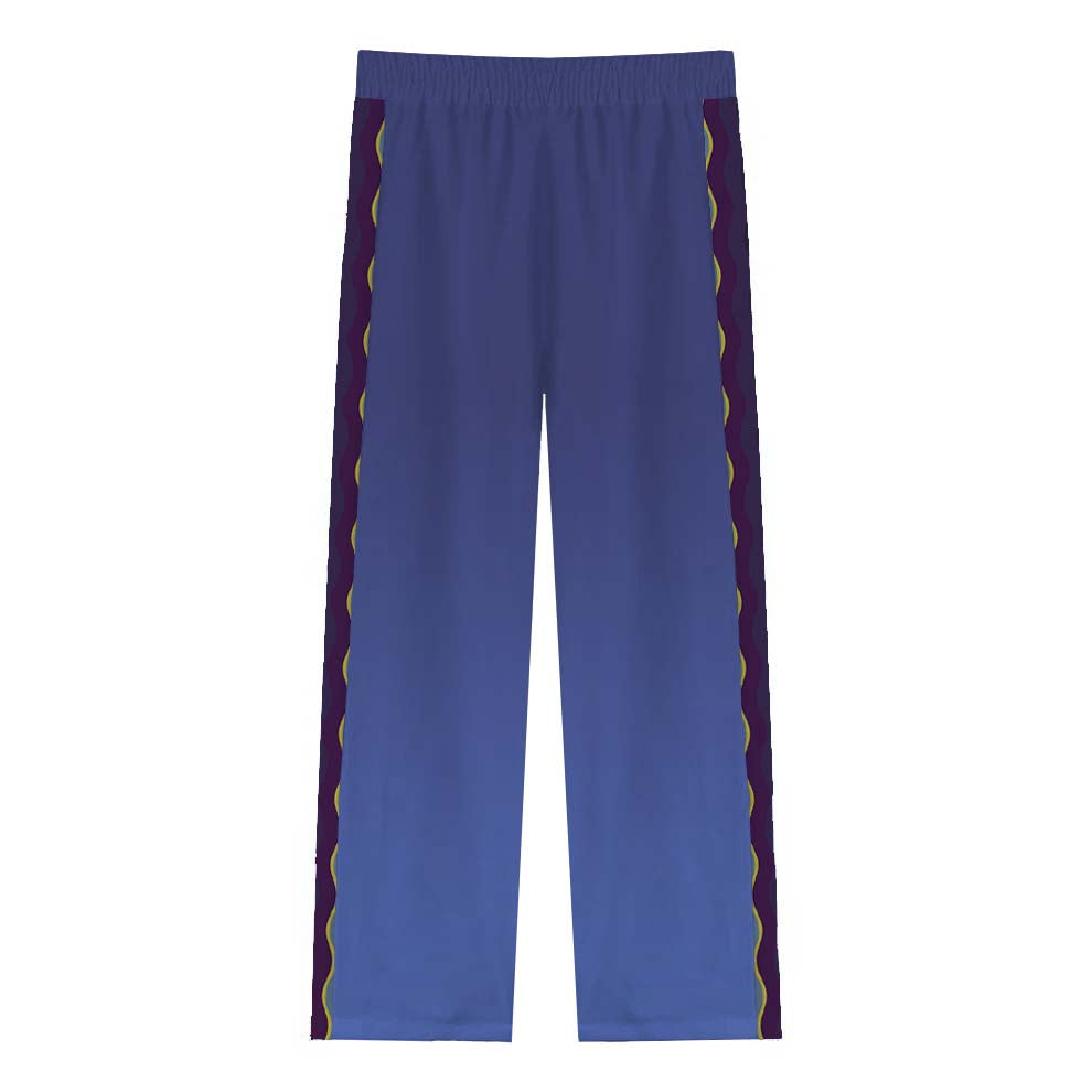 Halloween Haunted House Car Casual Trousers With Elastic Waistband