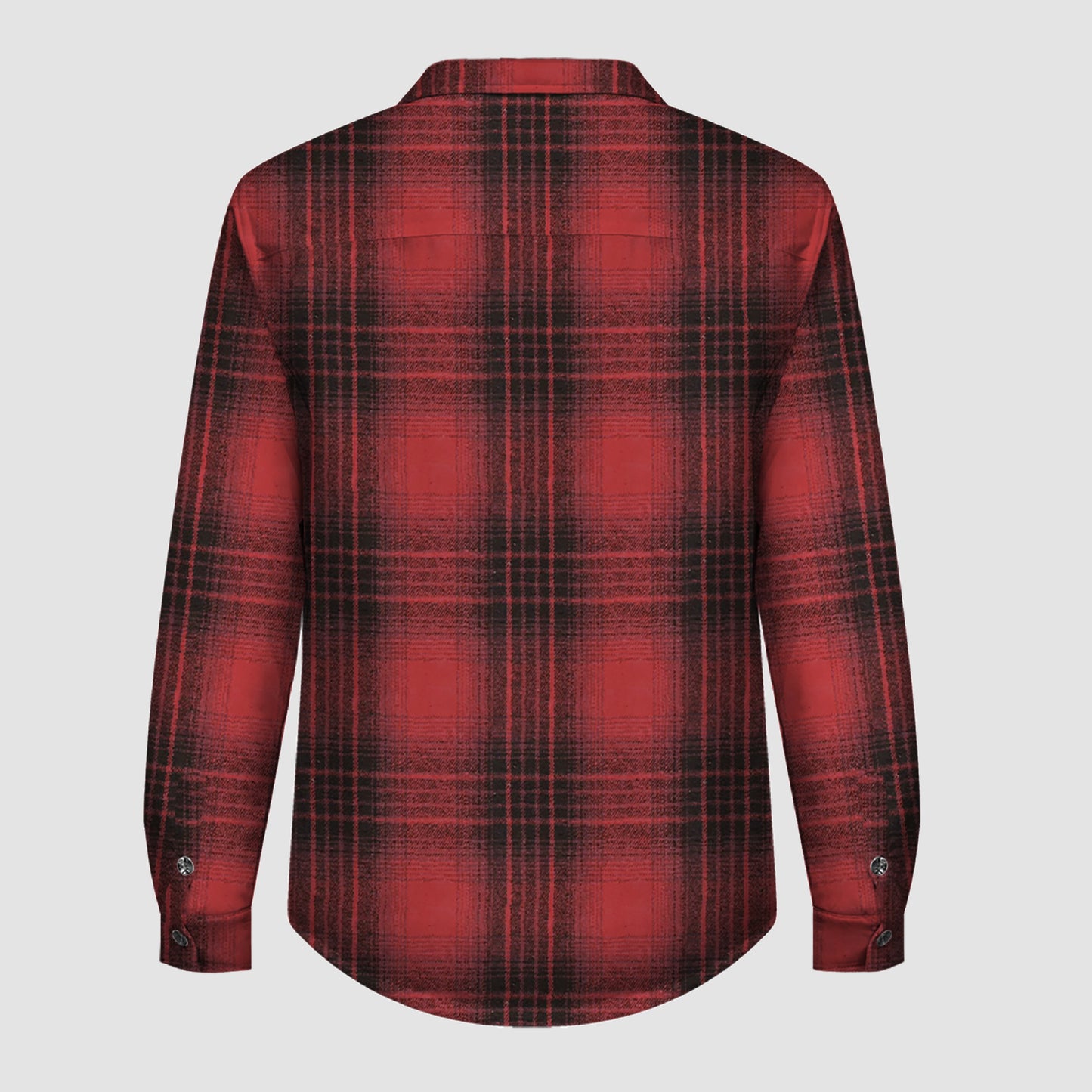 F224 Plaid Button Flannel Jacket