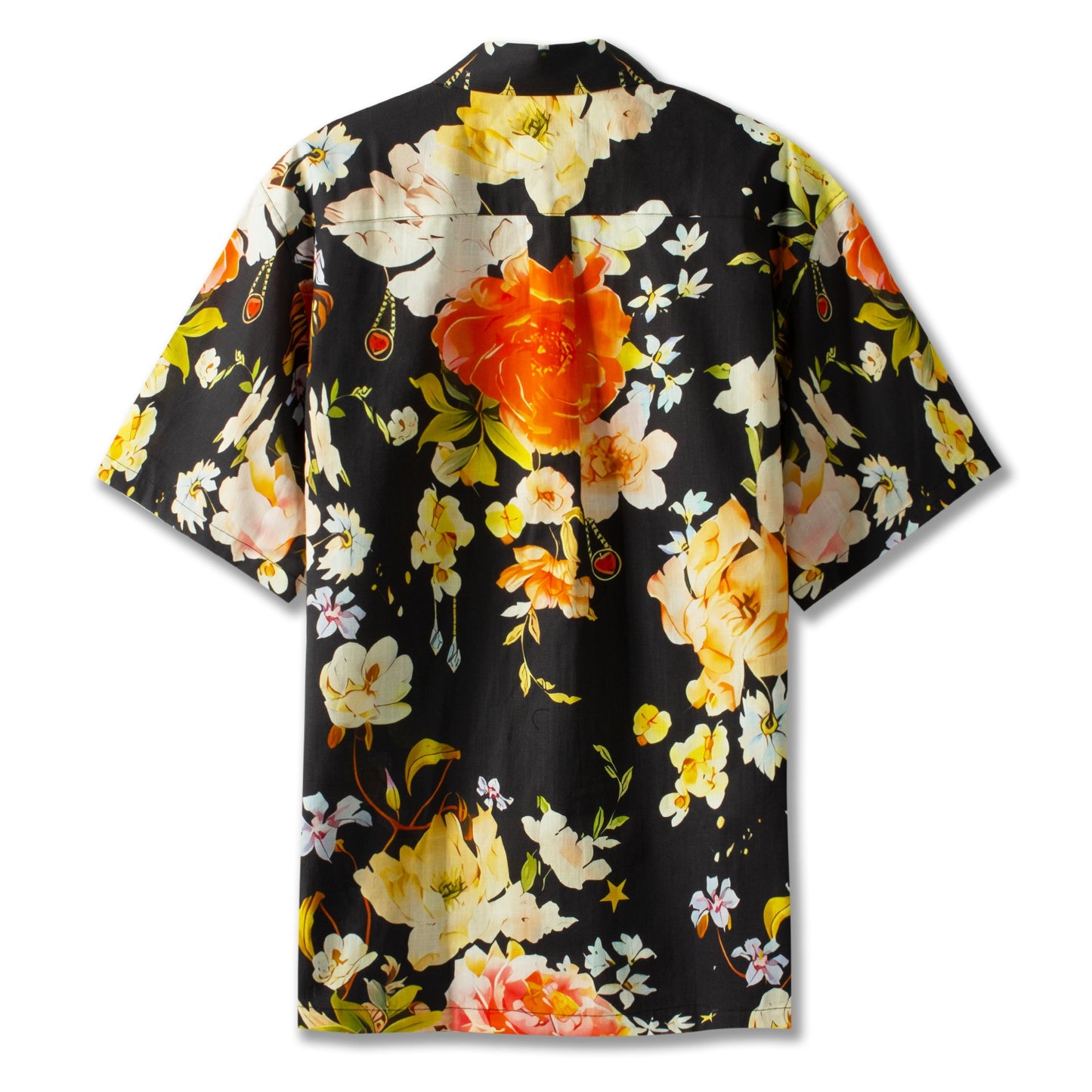 Floral Print Short Sleeve Dress Flower Vacation Shirt Jonvidesign