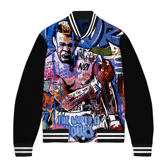The World Is Ours Boxer Theme Bomber Jacket