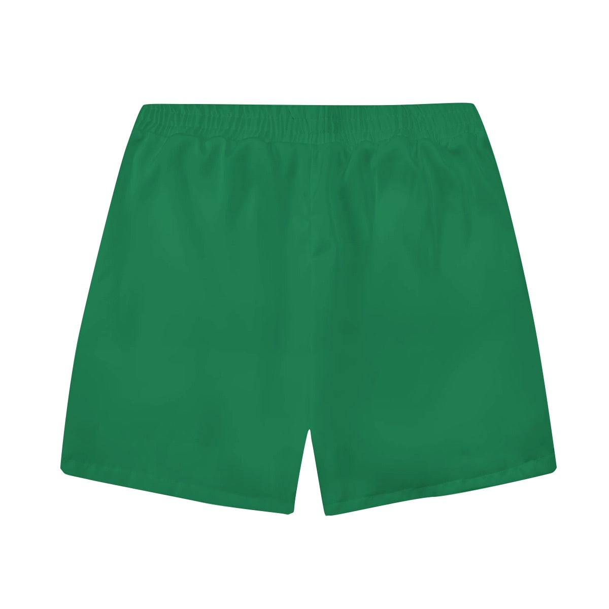 Green Gentleman Portrait Elastic Waist Casual Shorts