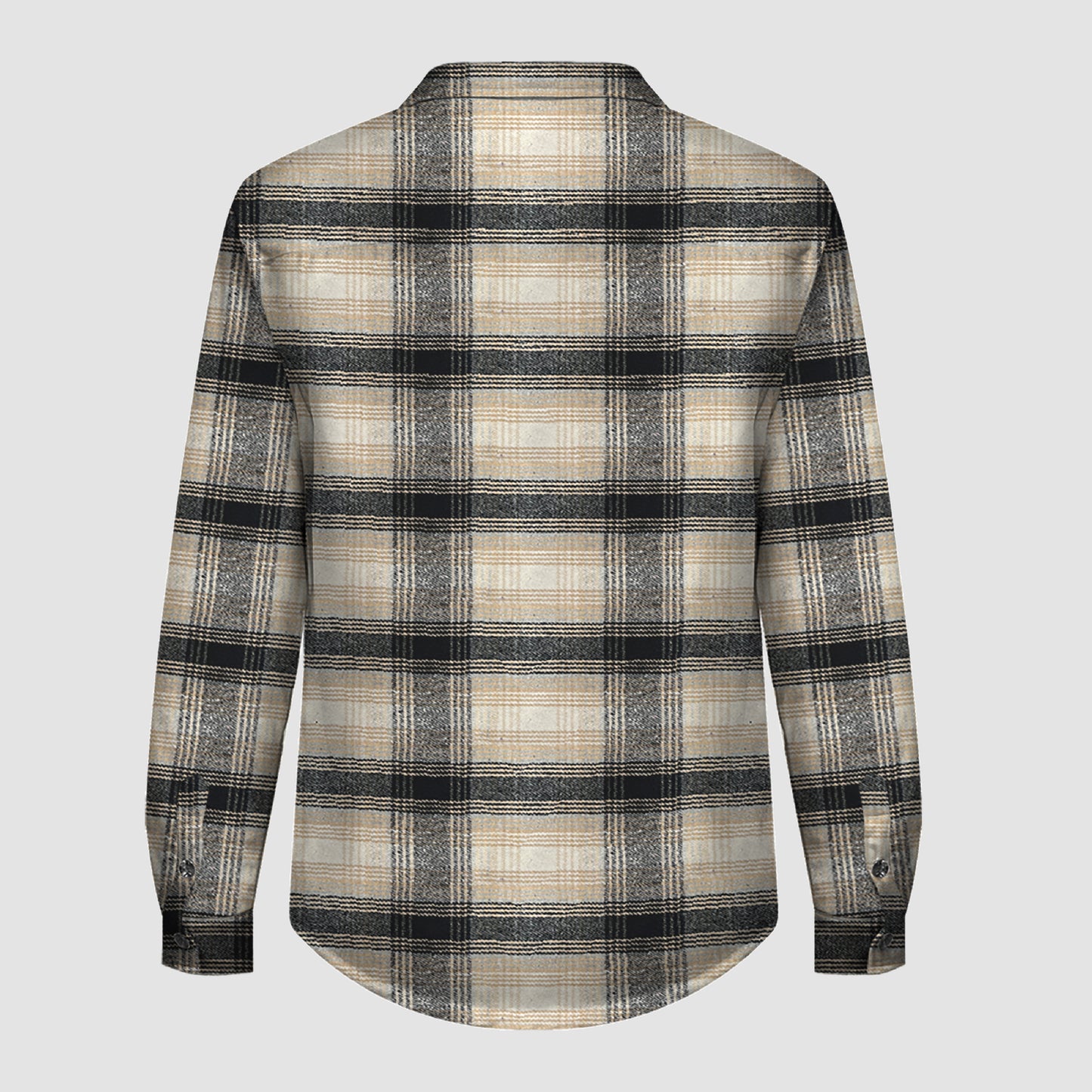 K138 Plaid Button Flannel Jacket