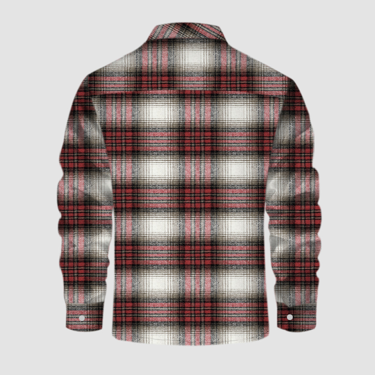 Men's Flannel Shirt Jacket - Fleece Lined Cotton Winter Coat