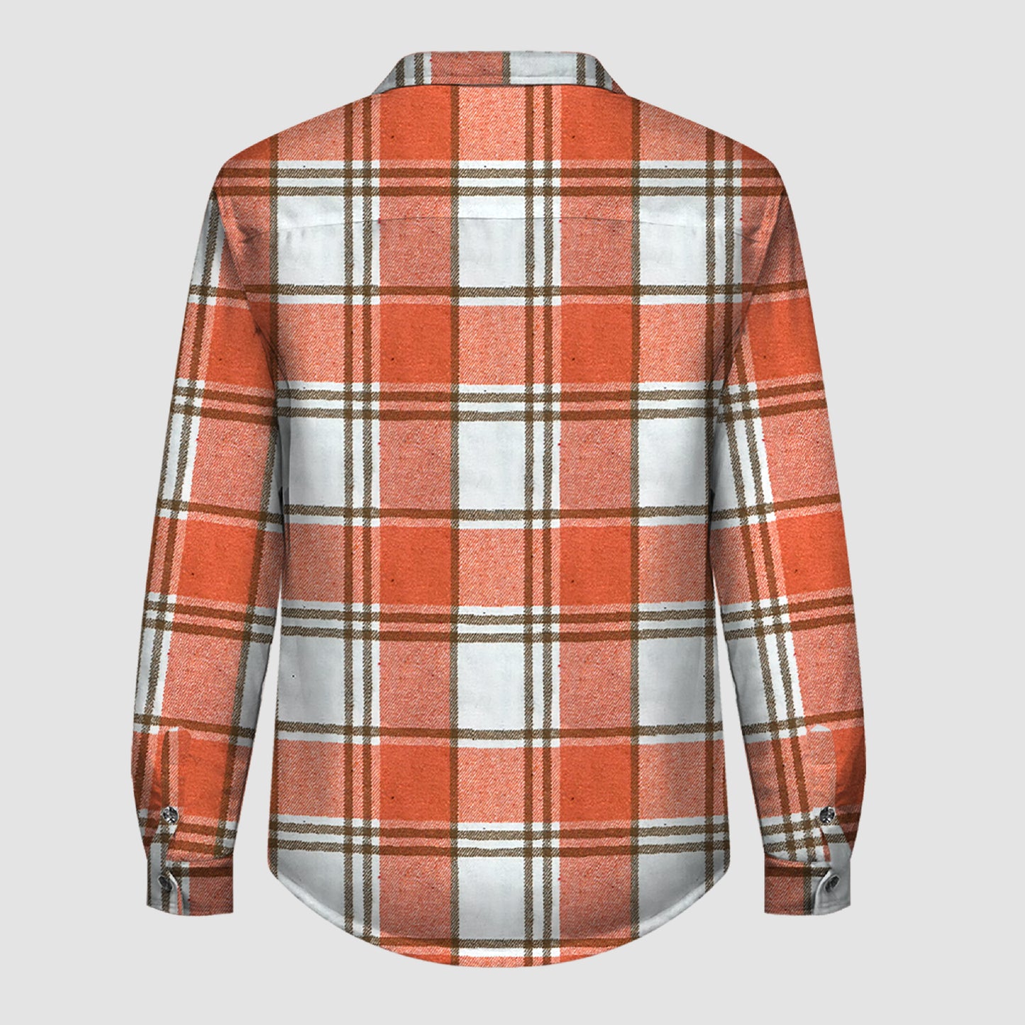 L937 Plaid Button Flannel Jacket