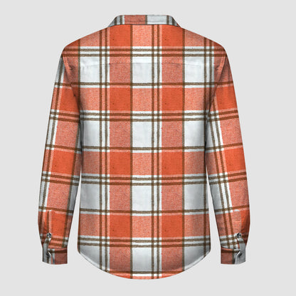 L937 Plaid Button Flannel Jacket