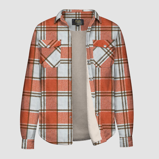 L937 Plaid Button Flannel Jacket