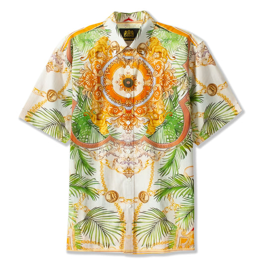 Tropical Baroque Short Sleeve Shirt for Men Jonvidesign