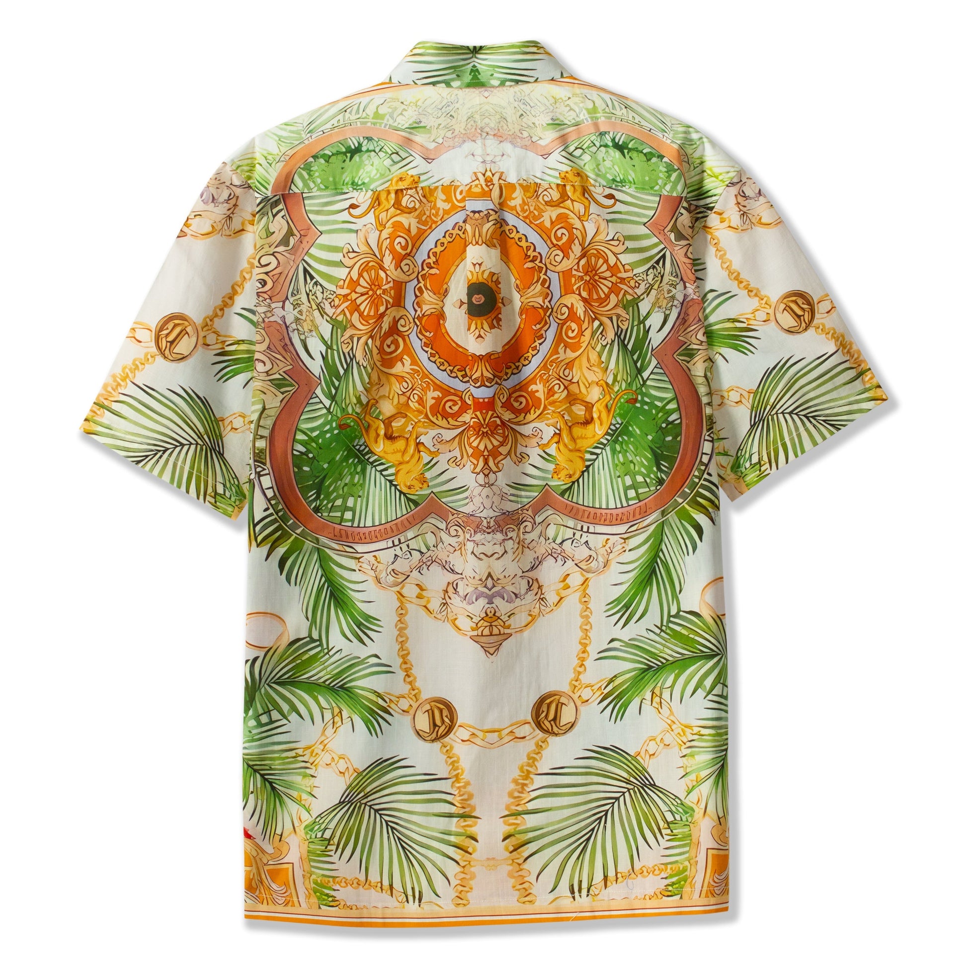 Tropical Baroque Short Sleeve Shirt for Men Jonvidesign