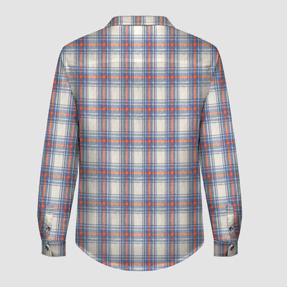 Retro Plaid Print Flannel Jacket XK40-20