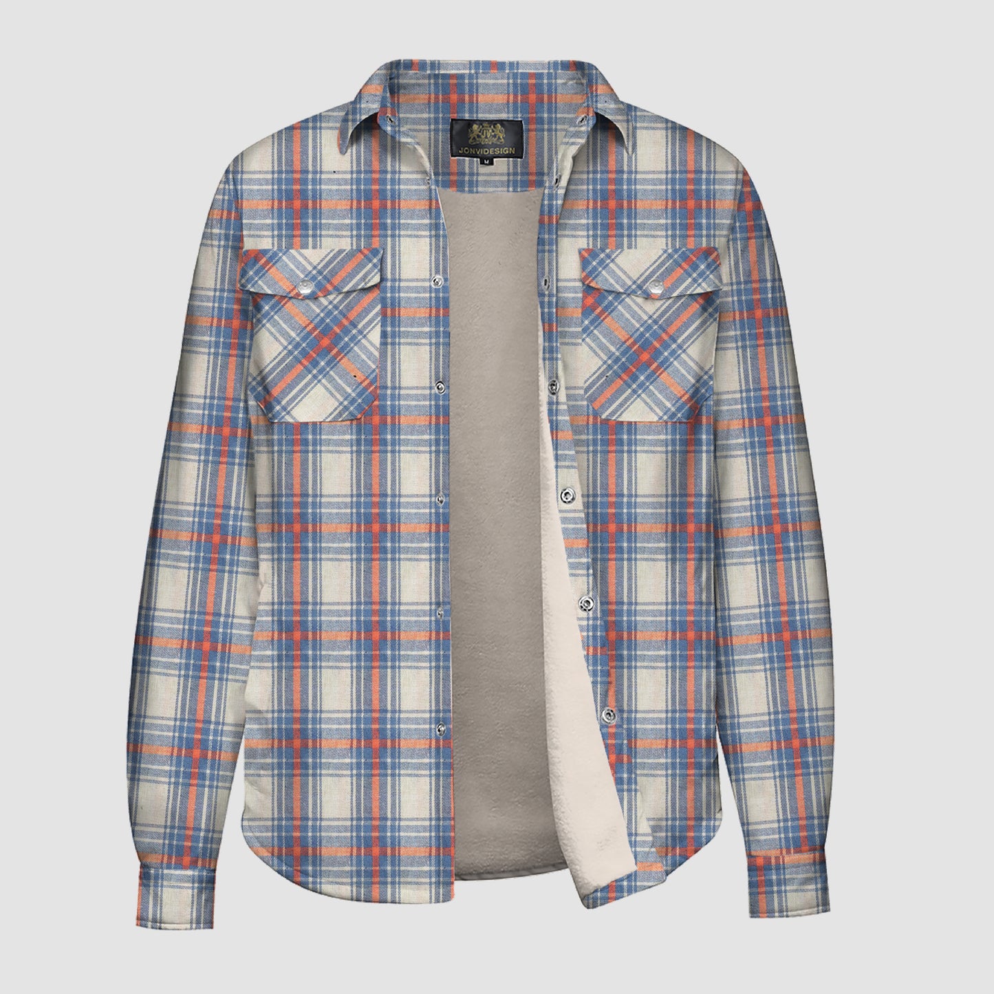 Retro Plaid Print Flannel Jacket XK40-20