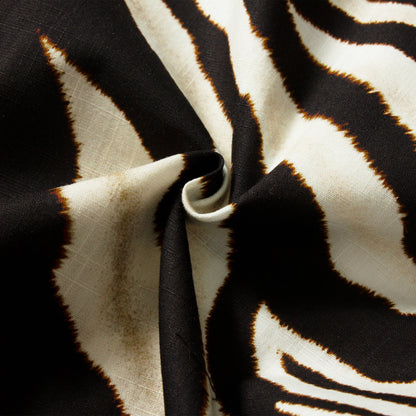 Zebra Print Short Sleeve Dress Shirt for Men Jonvidesign
