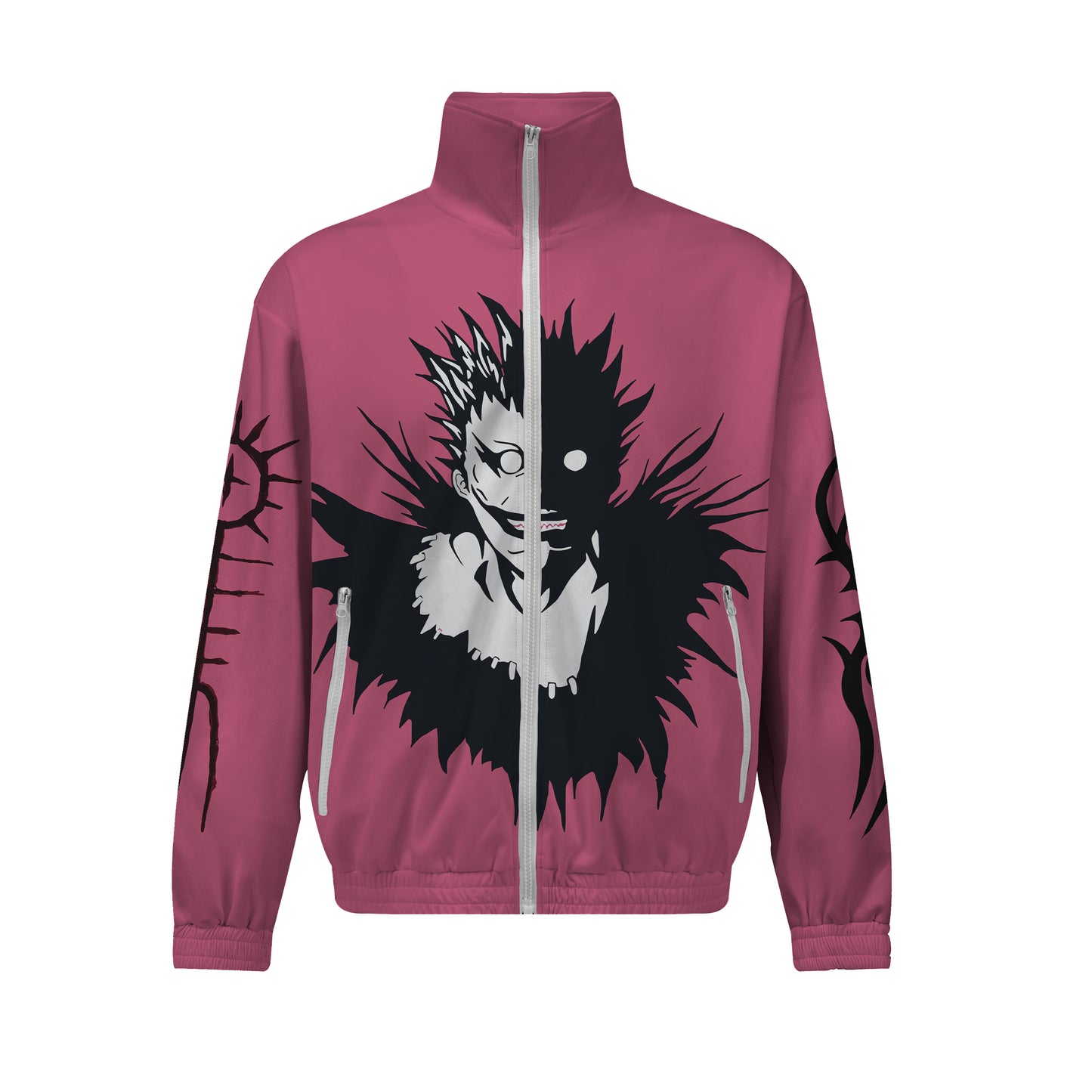 Death Note Print Zip Up Track Suit Top