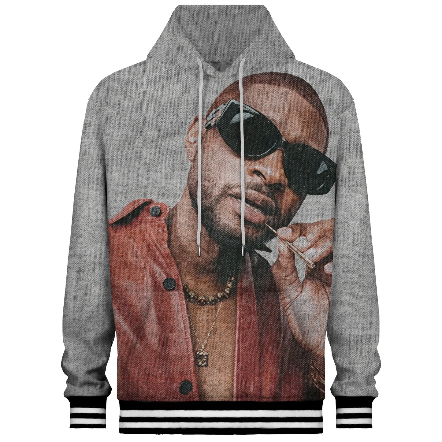 Cool Boy Hip Hop Style Print Hooded Sweatshirt