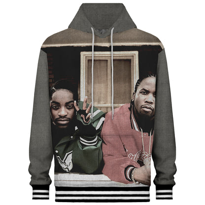 Hip Hop Rap Boys Style Hooded Sweatshirt