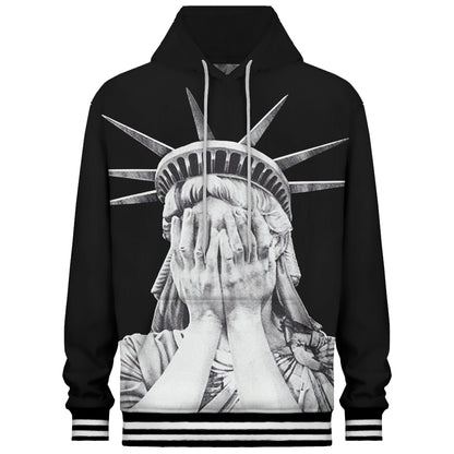 Statue of Liberty Print Outdoor Hooded Sweatshirt