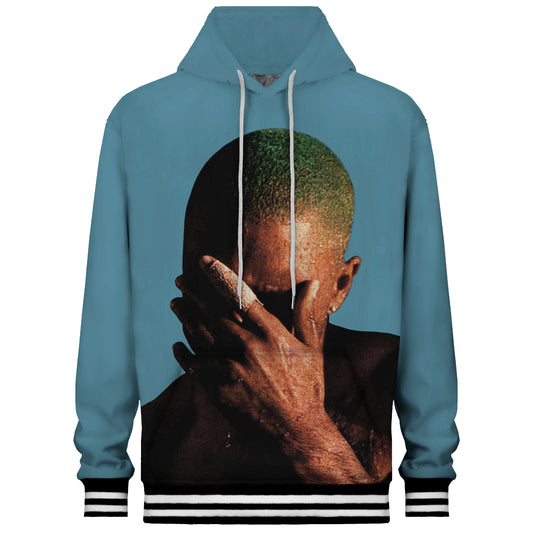 Blue Hip Hop Hooded Sweatshirt