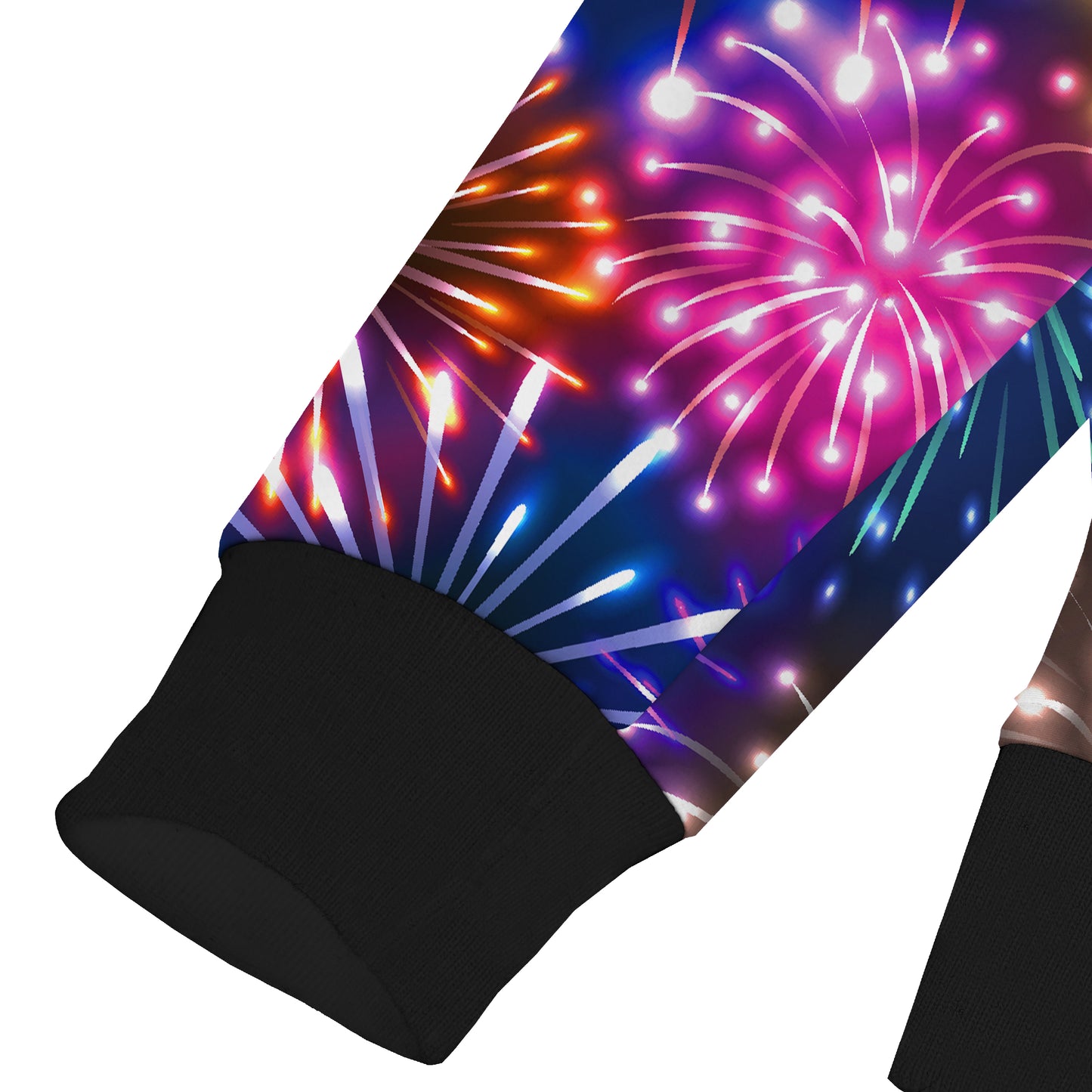 Fireworks Boom Print Hooded Sweatshirt