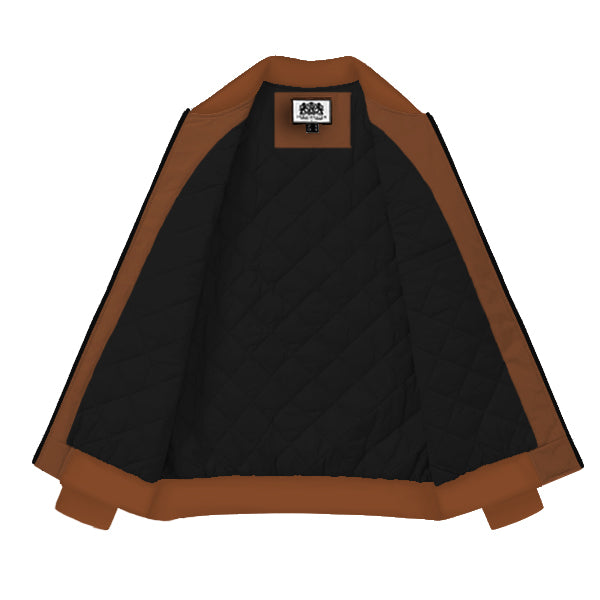 Brown Bomber Jacket Or Men Classic Lightweight Bomber Jacket For Men