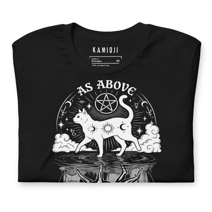 As Above So Below Cat Shirt
