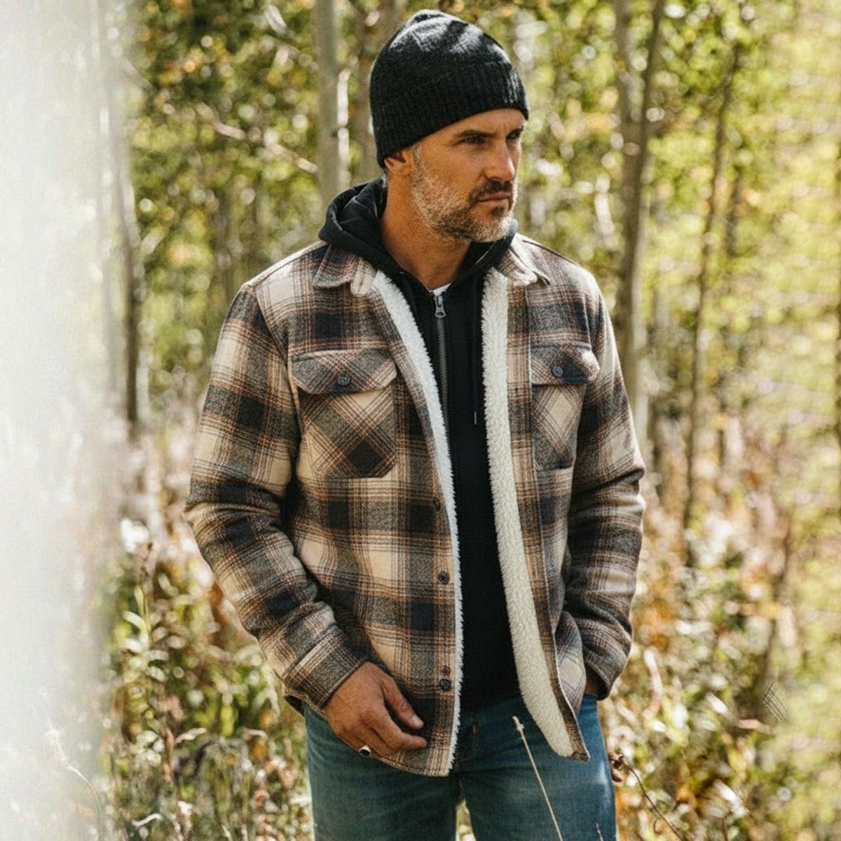Flannel Jacket Outdoor/Indoor Activities Or Casual Daily Wear